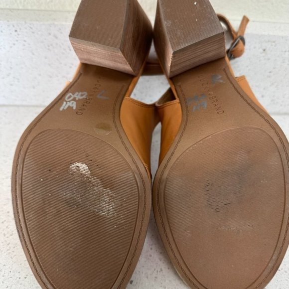 Lucky Brand | Size 9.5M | Camel Leather High Heel Slingback - Picture 5 of 5